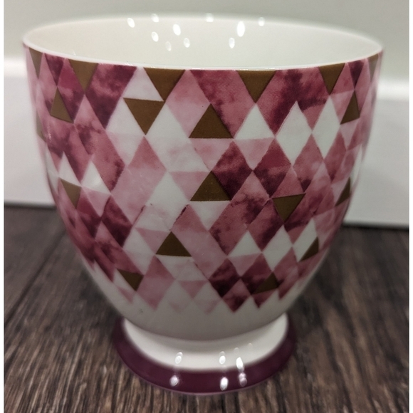 The English Mug Co Abstract Fuschia Ceramic Tea Coffee Mug - Picture 3 of 8